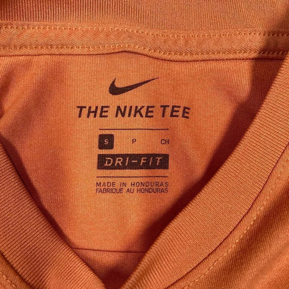 Nike‎ Tee Dri-Fit Men's Graphic Short-Sleeve T-Shirt Baseball Dark Orange, Small - Picture 2 of 7